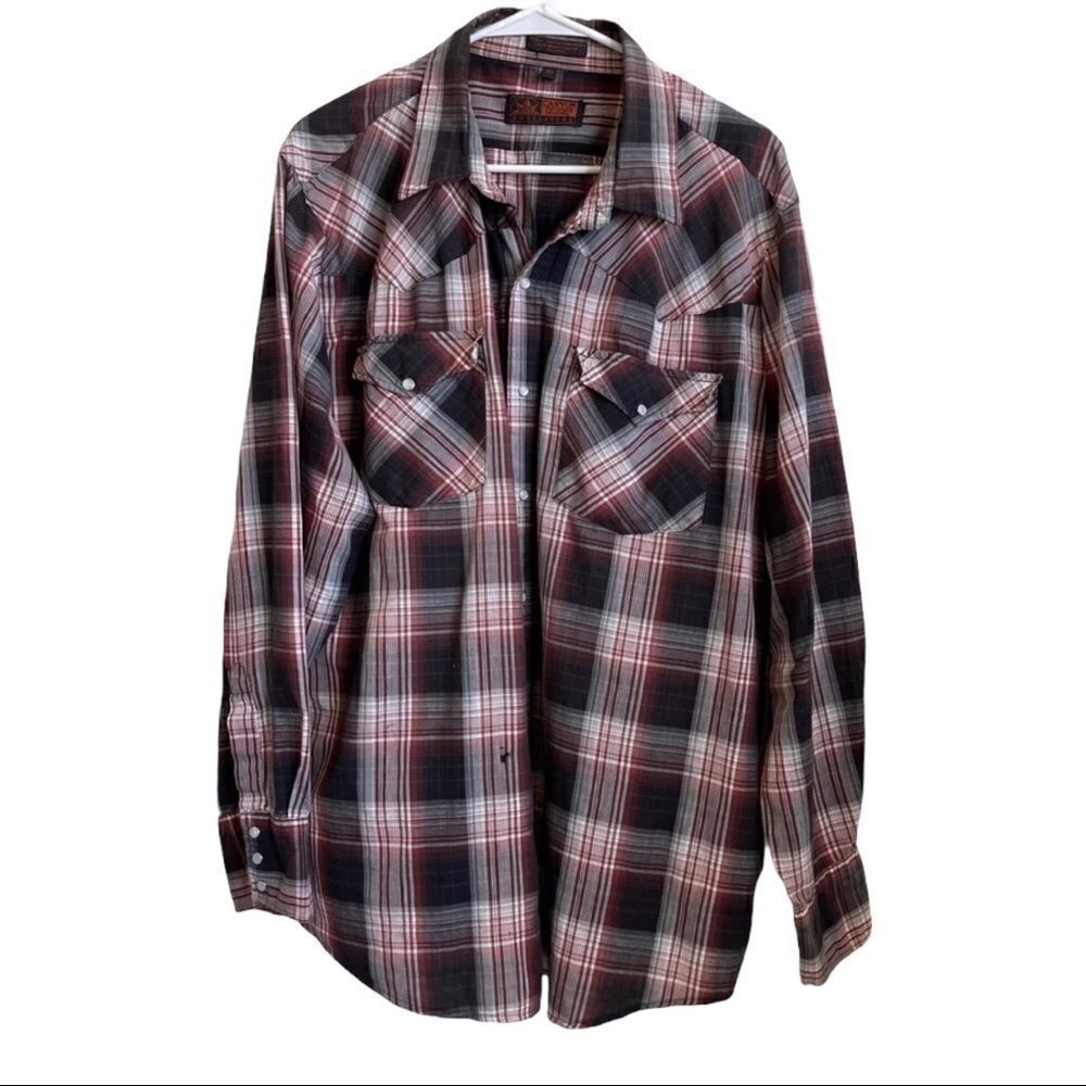 Canyon Guide Outfitters‎ Cotton Plaid Shirt 2X